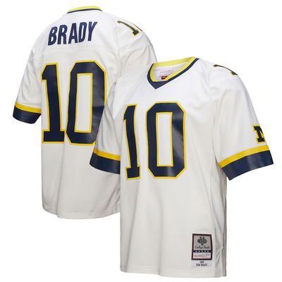 Michigan Wolverines Tom Brady 1999 Men’s White NCAA Mitchell & Ness Jersey