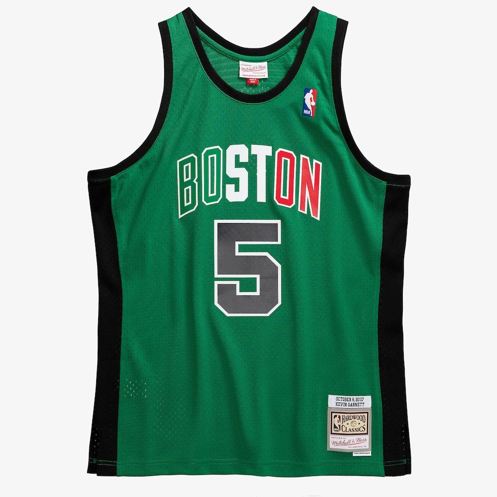 Boston Celtics Kevin Garnett 2007-08 Italian Green Mitchell & Ness Men’s Swingman Jersey