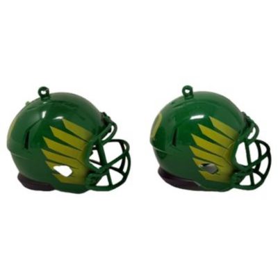 Oregon Ducks Team Helmet Christmas Ornament Set