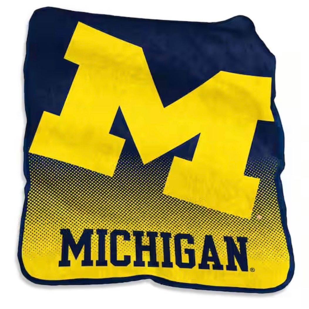 Michigan Wolverines 50" x 60" Multi-Colored Raschel Throw Blanket