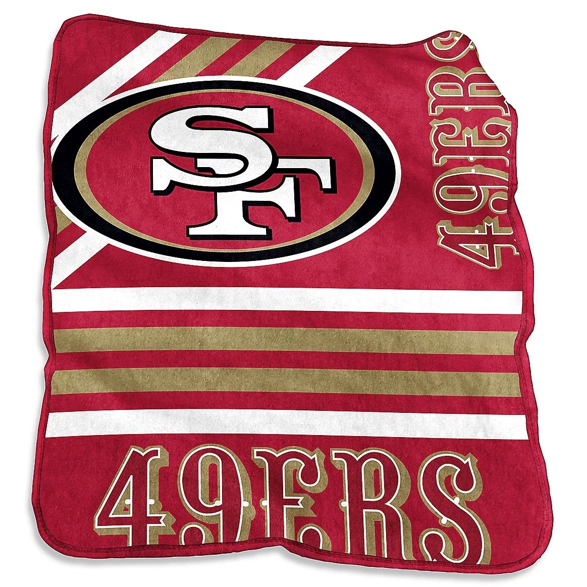 San Francisco 49ers 50" x 60" Plush Raschel Throw Blanket