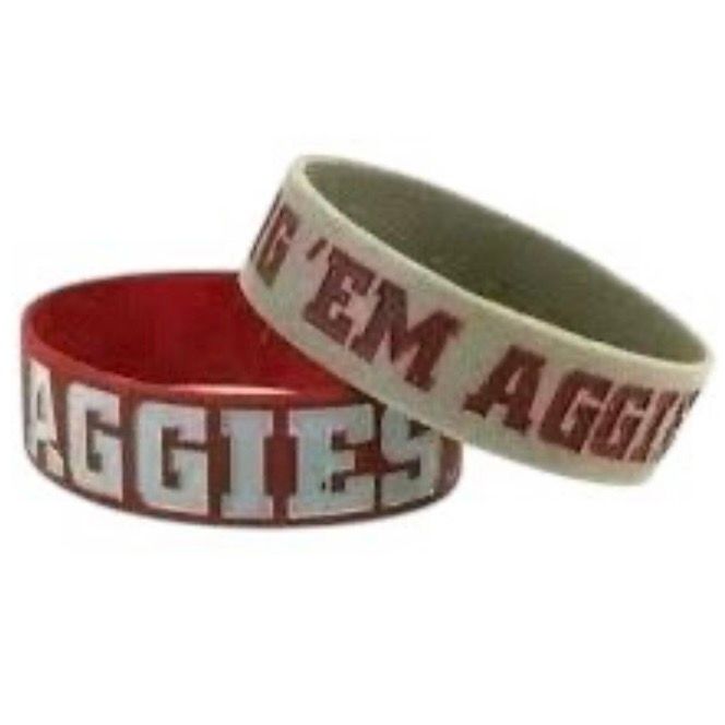 Texas A&M Aggies Rubber Bulk Wrist Bands