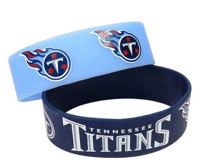 Tennessee Titans Rubber Bulk Wrist Bands