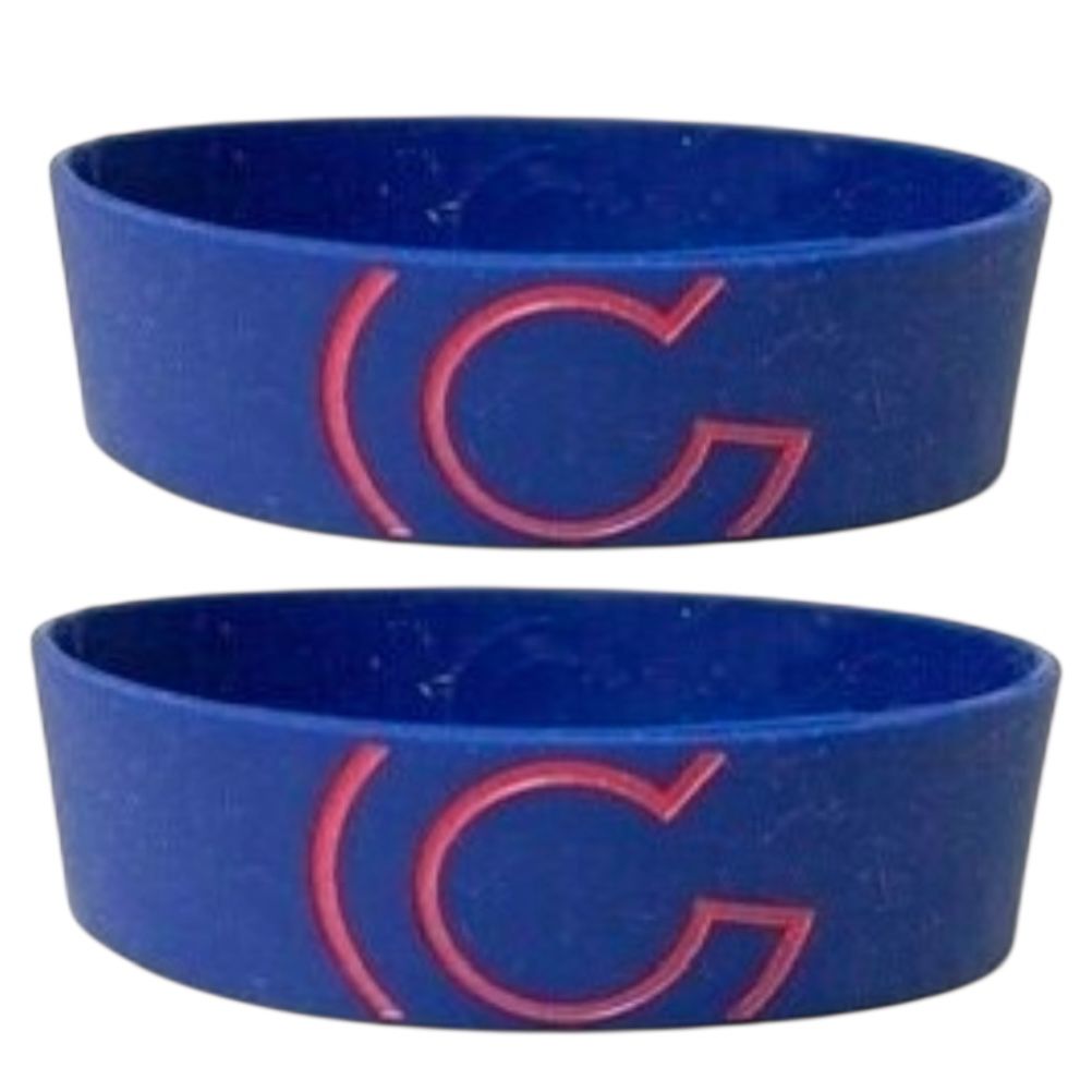Chicago Cubs Rubber Bulk Wrist Bands Set of 2 Chicago Cubs Rubber Bulk Wrist Bands Set of 2