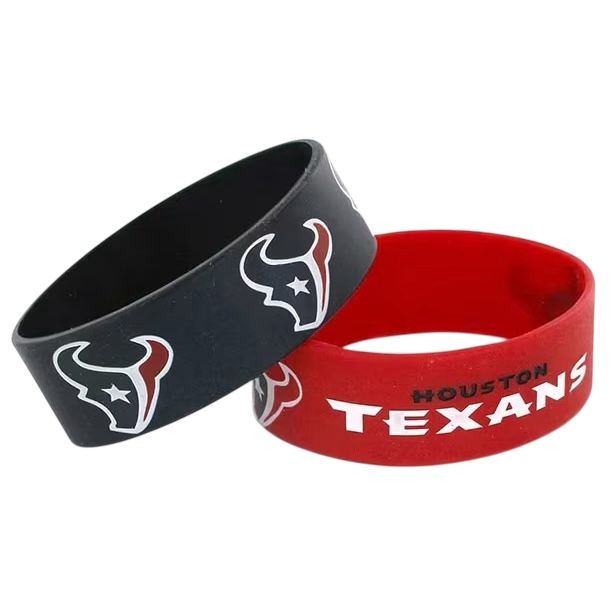 Houston Texans Rubber Bulk Wrist Bands