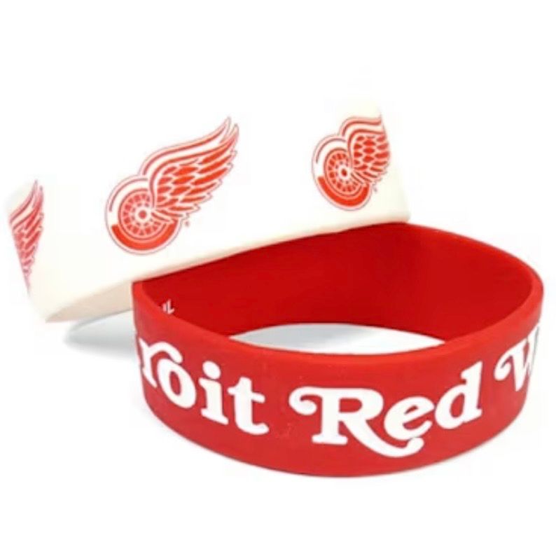 Detroit Red Wings Rubber Bulk Wrist Bands