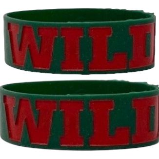 Minnesota Wild Rubber Bulk Wrist Bands Set of 2