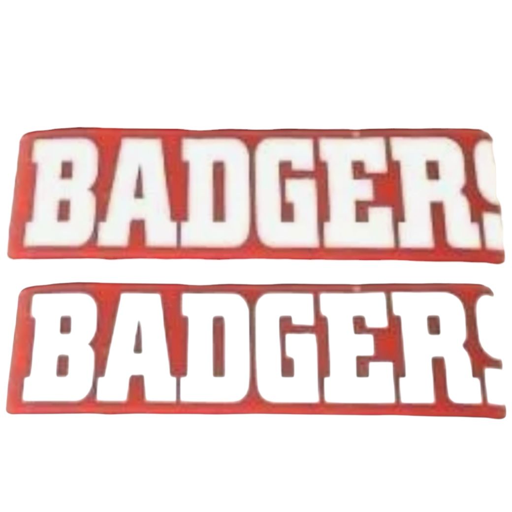 Wisconsin Badgers Rubber Bulk Wrist Band Set Of 2