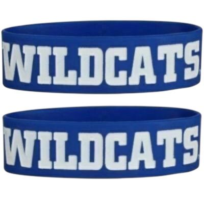 Kentucky Wildcats Rubber Bulk Wrist Bands Set of 2