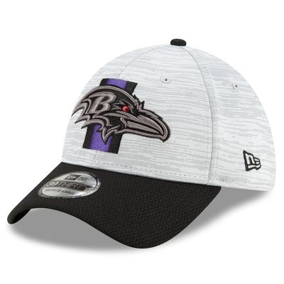 Baltimore Ravens Men's New Era Gray Training Camp 39THIRTY Flex Hat Baltimore Ravens Men's New Era Gray Training Camp 39THIRTY Flex Hat