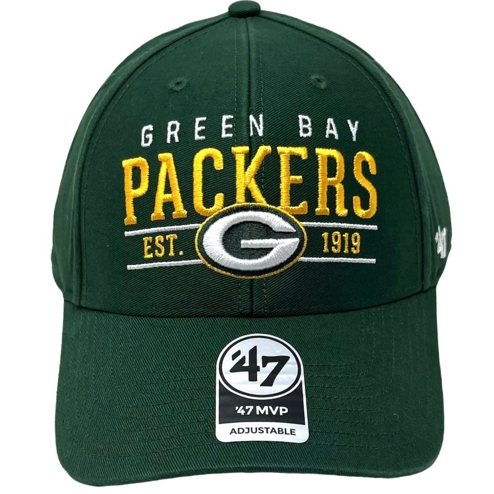 Green Bay Packers Men's Established 47 Brand MVP Adjustable Hat