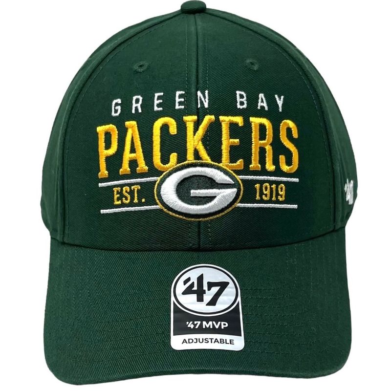Green Bay Packers Men's Established 47 Brand MVP Adjustable Hat Green Bay Packers Men's Established 47 Brand MVP Adjustable Hat