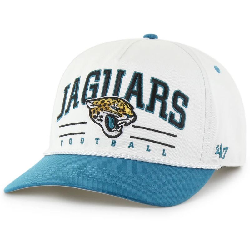Jacksonville Jaguars Men’s White Roscoe 47 Hitch Snapback Hat