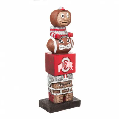 Ohio State Buckeyes Tiki Totem Team Statue