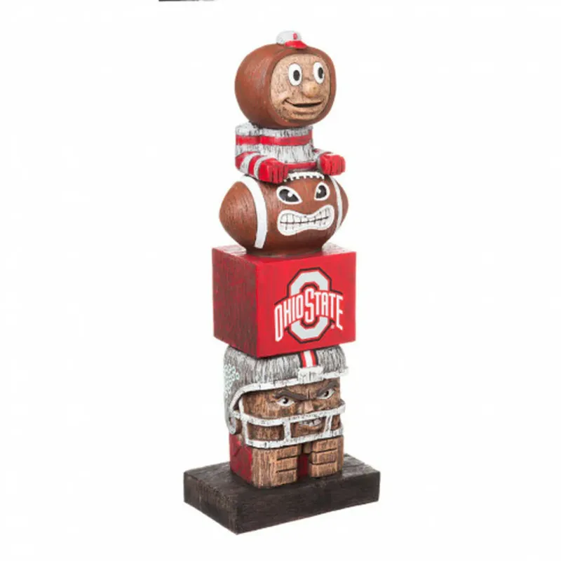 Ohio State Buckeyes Tiki Totem Team Statue