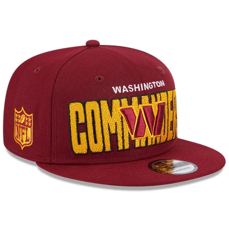 Washington Commanders Men’s New Era Burgundy NFL Draft 9FIFTY Snapback Adjustable Hat