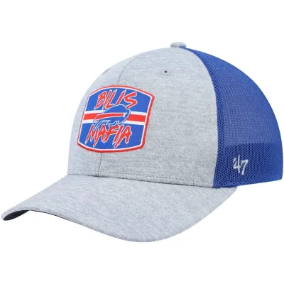 Buffalo Bills Men’s 47 Heathered Gray/Royal Motivator Flex Hat