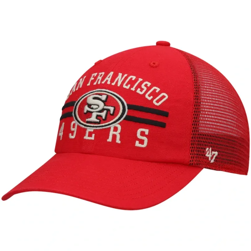 San Francisco 49ers Men’s 47 Brand Highpoint Trucker Clean Up Snapback Hat San Francisco 49ers Men’s 47 Brand Highpoint Trucker Clean Up Snapback Hat