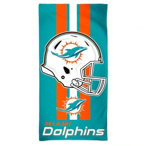 Miami Dolphins Helmet Beach Towel Miami Dolphins Helmet Beach Towel