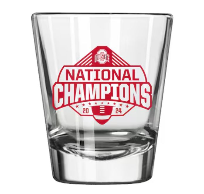 Ohio State Buckeyes College Football Playoff 2024 National Champions 2oz Shot Glass Set