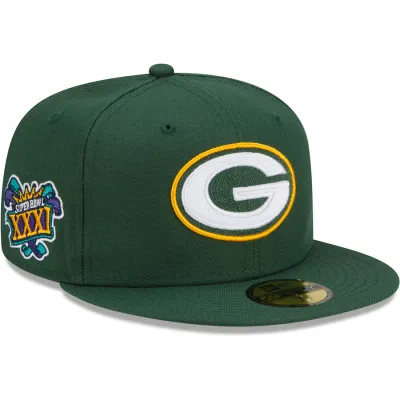 Green Bay Packers Men’s New Era NFL Super Bowl XXXI Patch 59Fifty Fitted Hat