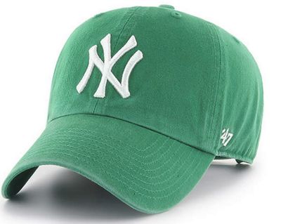 New York Yankees Men’s Kelly Green 47 Brand Clean Up Adjustable Hat