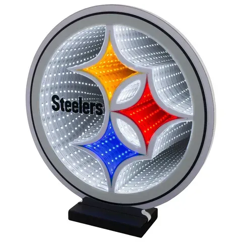 Pittsburgh Steelers LED Infinity Logo Light Pittsburgh Steelers LED Infinity Logo Light