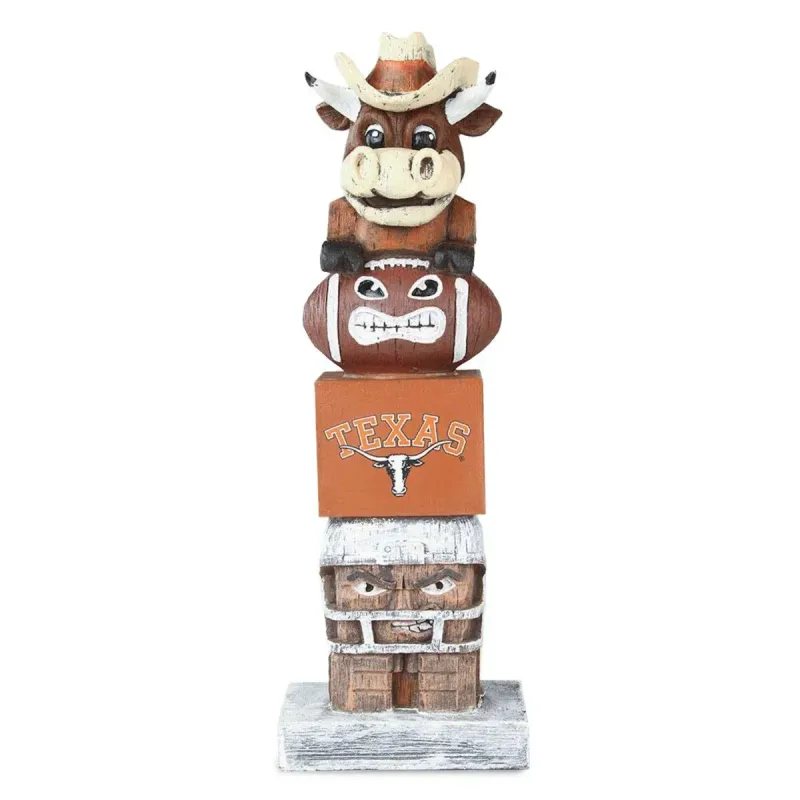 Texas Longhorns Tiki Totem Team Statue