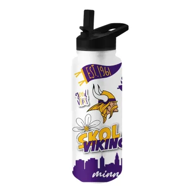 Minnesota Vikings City Side 34oz Native Quencher Bottle Minnesota Vikings City Side 34oz Native Quencher Bottle