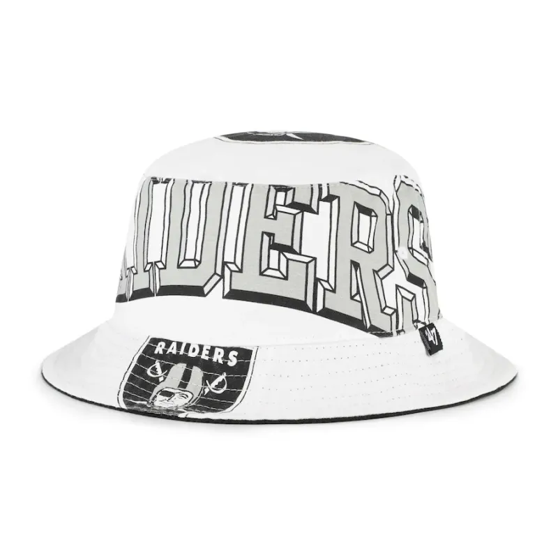 Las Vegas Raiders Unisex White 47 Energize Bucket Hat