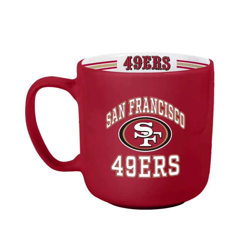 San Francisco 49ers 15oz Striped Coffee Mug San Francisco 49ers 15oz Striped Coffee Mug