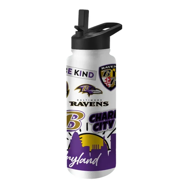 Baltimore Ravens City Side 34oz Native Quencher Bottle