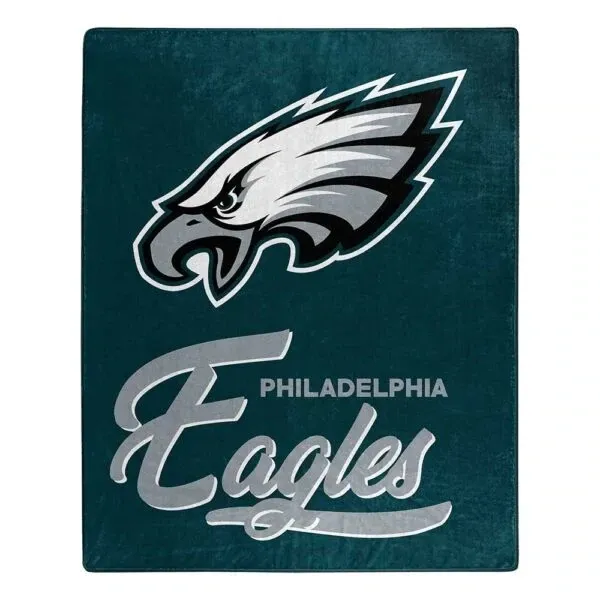 Philadelphia Eagles 50 Philadelphia Eagles 50" x 60" Signature Plush Raschel Blanket