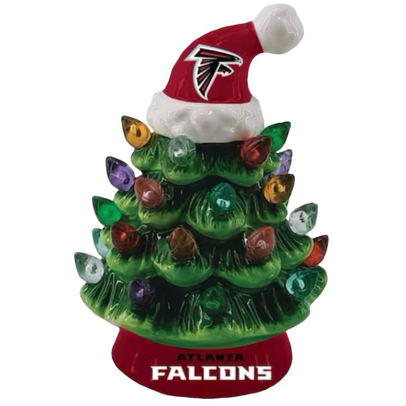 Atlanta Falcons 4" Ceramic LED Christmas Tree