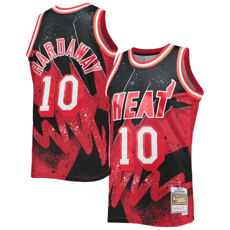 Miami Heat Tim Hardaway 1996-97 Men’s Hyper Mitchell & Ness Swingman Jersey