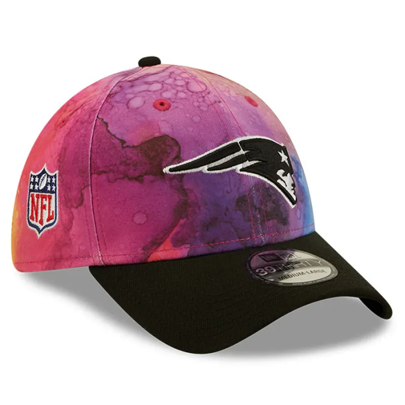 New England Patriots Men's New Era 39Thirty Ink Dye Crucial Catch Fitted Hat