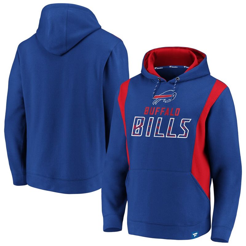Buffalo Bills Men’s Blue/Red Iconic Color Block Pullover Hoodie Buffalo Bills Men’s Blue/Red Iconic Color Block Pullover Hoodie