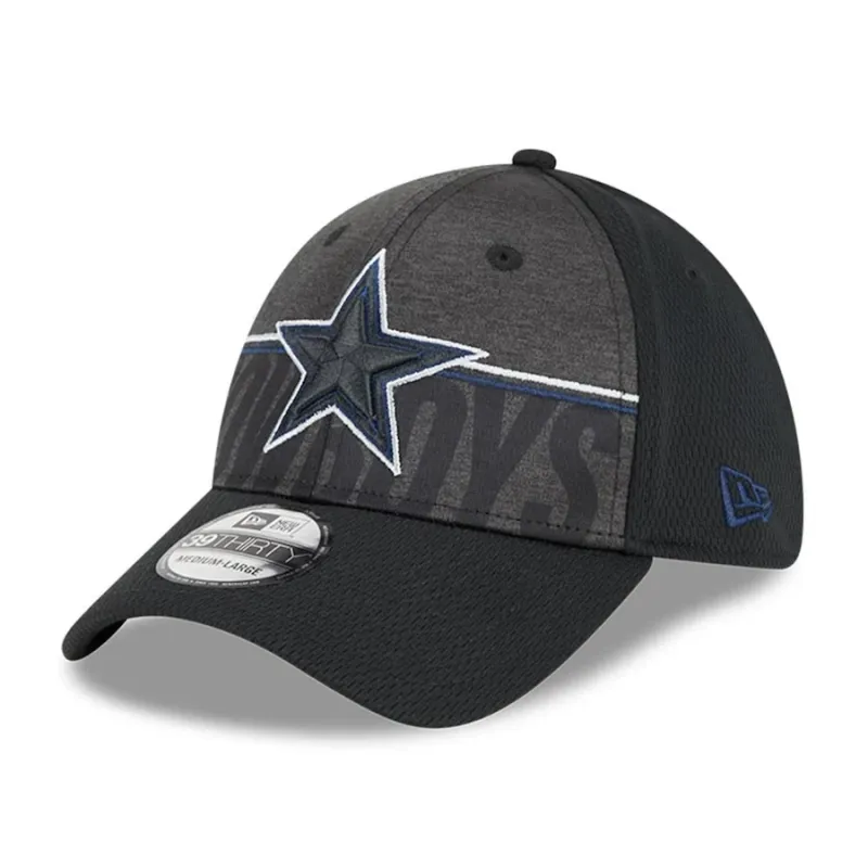 Dallas Cowboys Men’s New Era Black NFL Training Camp 39THIRTY Flex Fit Hat