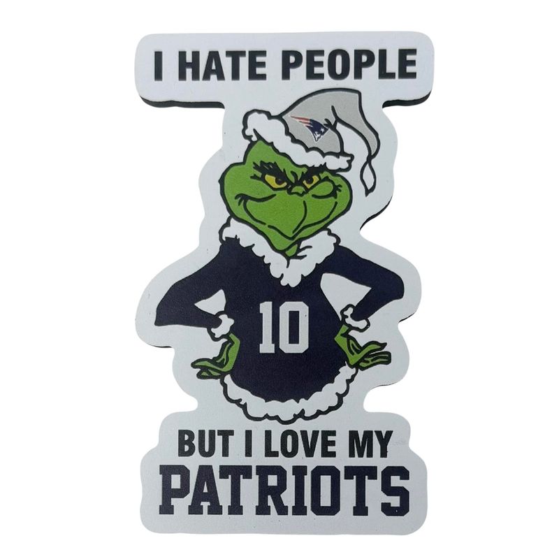 New England Patriots Grinch Christmas Sports Hate People Love Team Magnet New England Patriots Grinch Christmas Sports Hate People Love Team Magnet