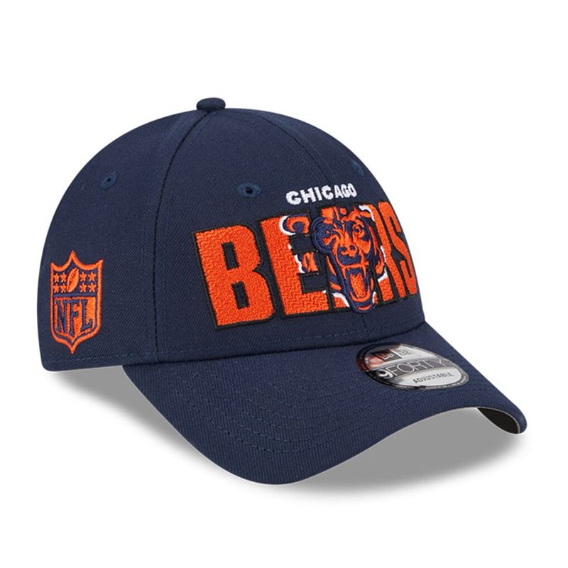 Chicago Bears Youth New Era Navy NFL Draft 9FORTY Adjustable Hat Chicago Bears Youth New Era Navy NFL Draft 9FORTY Adjustable Hat