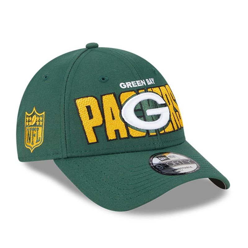 Green Bay Packers Youth New Era Green NFL Draft 9FORTY Adjustable Hat