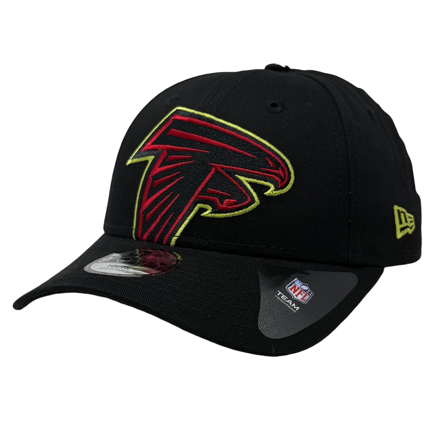 Atlanta Falcons Youth Black New Era 9Forty Adjustable Hat