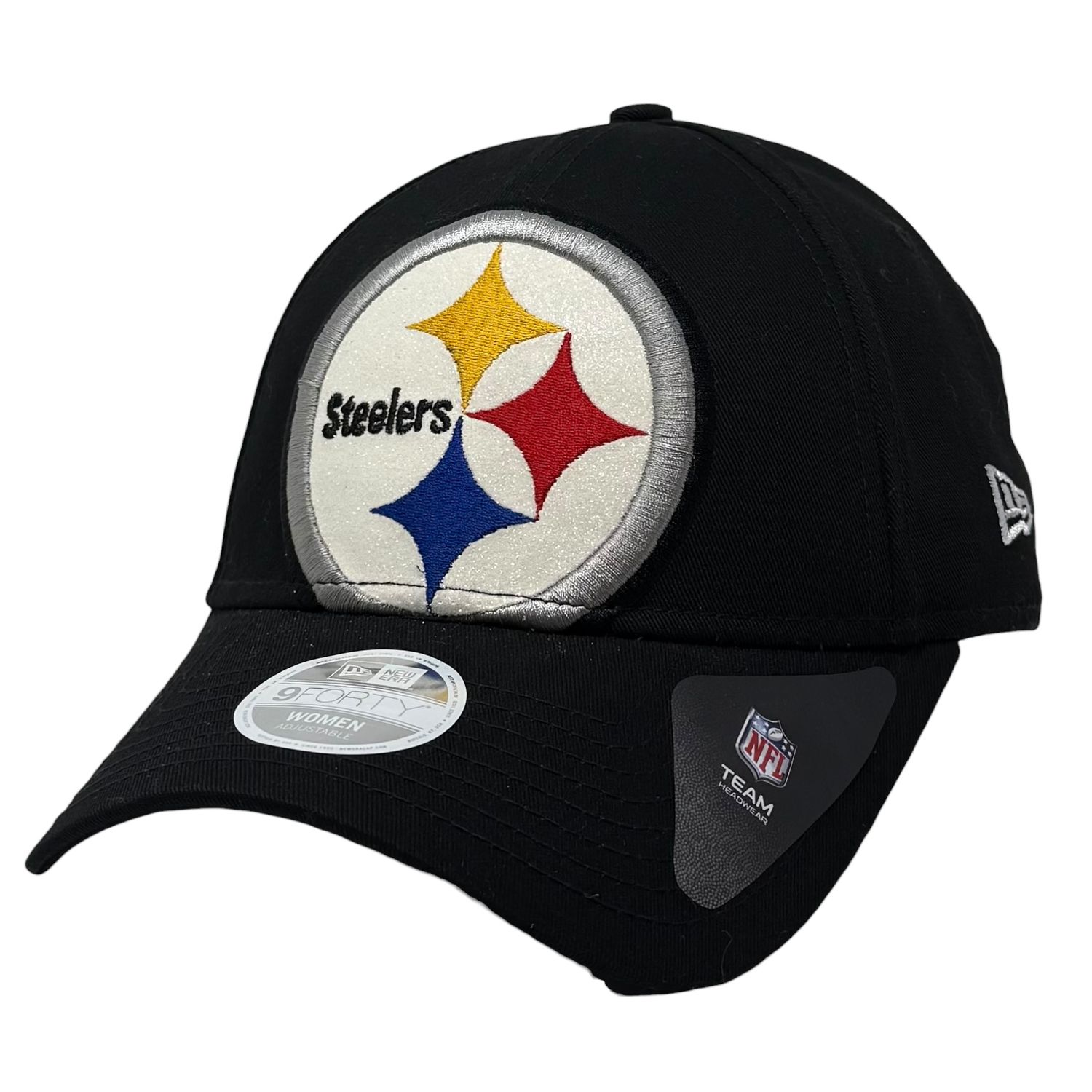 Pittsburgh Steelers Women’s Glitter New Era 9Forty Adjustable Hat