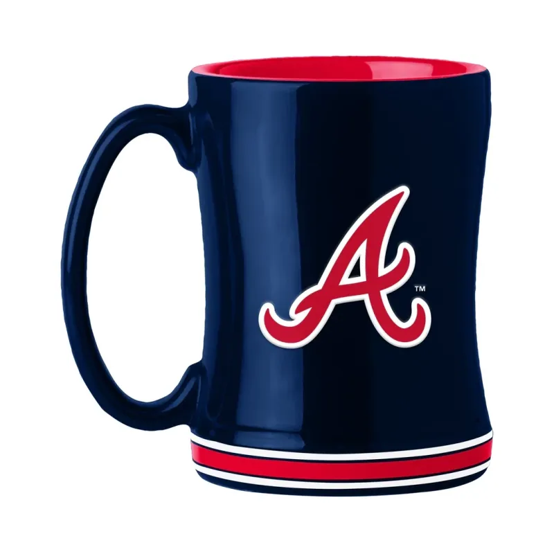 Atlanta Braves 14oz Relief Coffee Mug Atlanta Braves 14oz Relief Coffee Mug