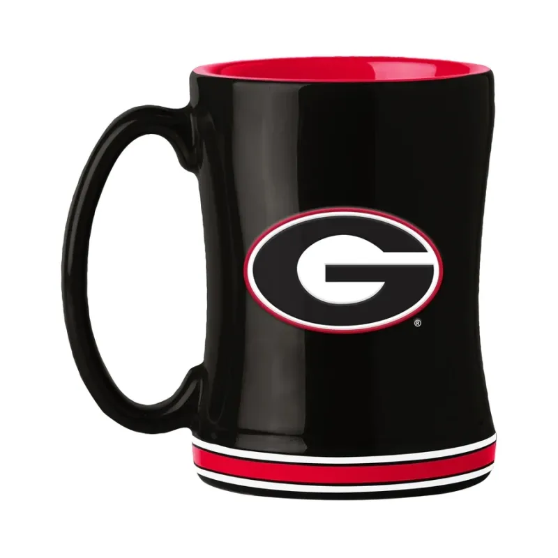 Georgia Bulldogs 14oz Relief Coffee Mug Georgia Bulldogs 14oz Relief Coffee Mug