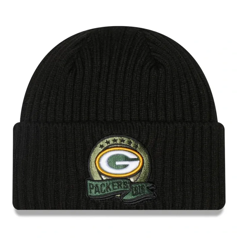 Green Bay Packers Men’s New Era Salute To Service Knit Hat Green Bay Packers Men’s New Era Salute To Service Knit Hat