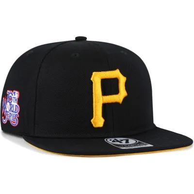 Pittsburgh Pirates Men’s 76th World Series 47 Brand Captain Snapback Hat Pittsburgh Pirates Men’s 76th World Series 47 Brand Captain Snapback Hat