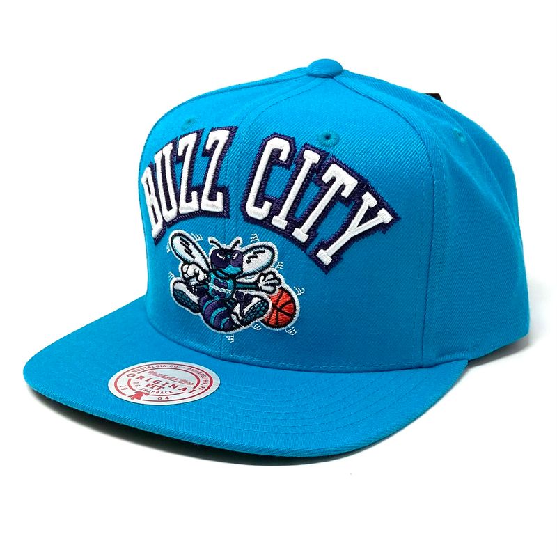Charlotte Hornets Buzz City Men’s Mitchell & Ness NBA Zig Zag Snapback Hat