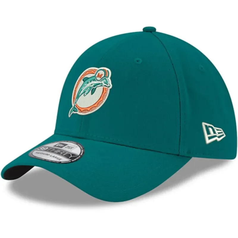 Miami Dolphins Vintage Men's New Era 39Thirty Flex Fit Hat Miami Dolphins Vintage Men's New Era 39Thirty Flex Fit Hat