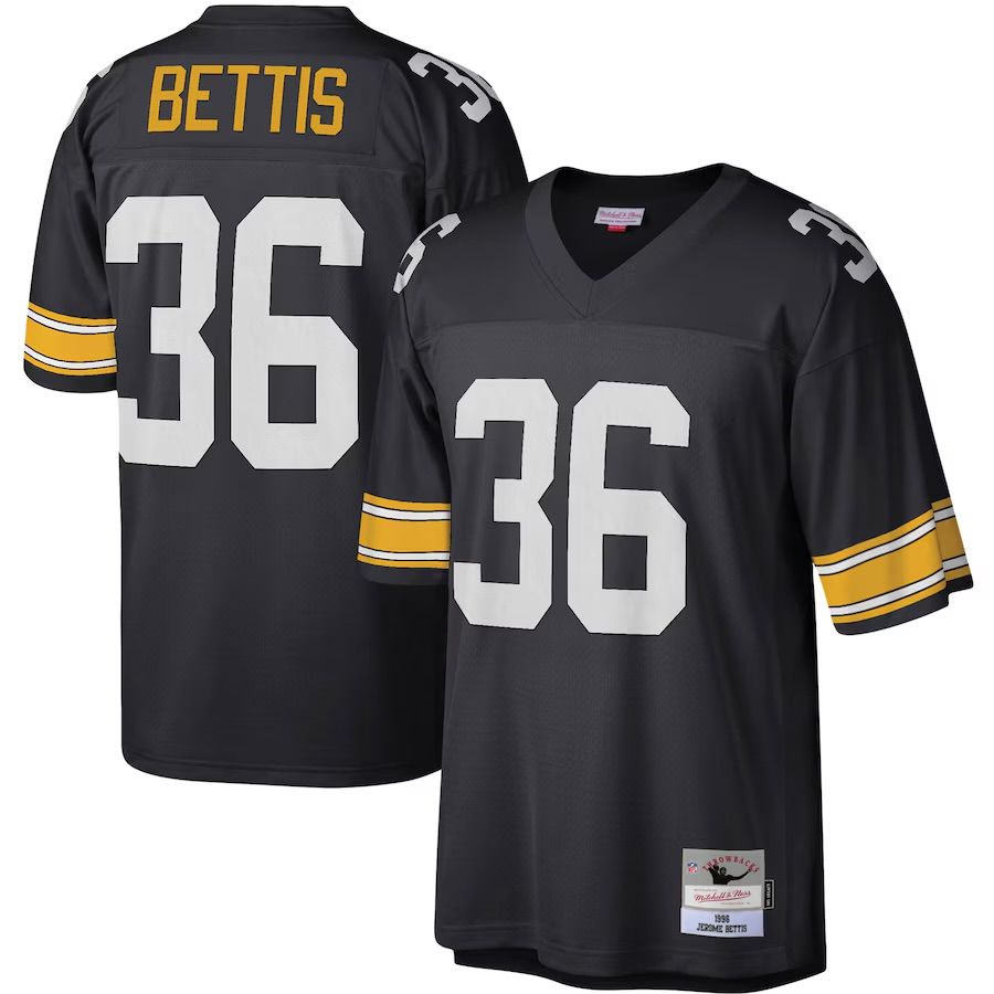 Pittsburgh Steelers Jerome Bettis 1996 Black Mitchell & Ness Men's Legacy Jersey Pittsburgh Steelers Jerome Bettis 1996 Black Mitchell & Ness Men's Legacy Jersey